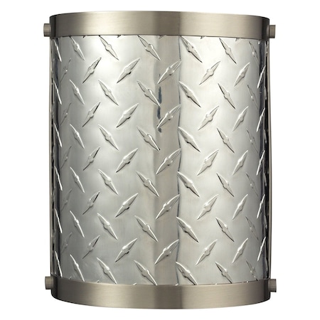 Elk Lighting Diamond Plate Collection 1 Light sconce In Brushed Nickel 31420/1